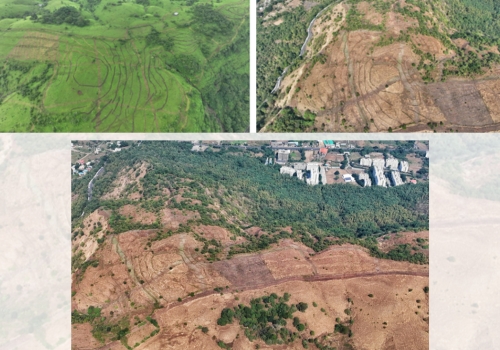 Contour- based plantations of Vetiver grass and grid-based plantations of  higher plants (such as Madhuca longifolia, Terminalia elliptica, Tectona grandis, Gmelina arborea, etc.) is the epitome of SVT that could lead to succession based climax forest conditions. 
